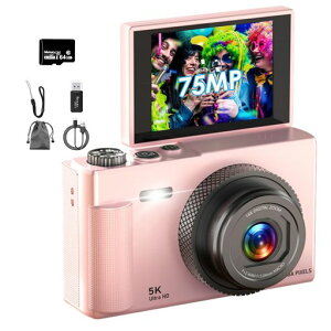 �f�W�J���y5K����B�e7500����f180°�t���b�v�X�N���[���z�f�W�^���J����64GBMicroSD�J�[�h�t��AF�I�[�g�t�H�[�J�X�R���p�N�g�J����2.83�C���`��IPS����18�{�Y�[���t���b�V����U��␳�@�\�c