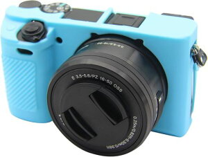 VECASDEN �J�����p�V���v���P�[�X �Ή��\�j�[ A6100 A6300 A6400 ILCE-6100 ILCE-6300 ILCE-6400 �f�W�^�� �J�����̏��̒�R�͂�����_�炩���V���R�[���̔��̕ی�J�o�[ (�u���[)