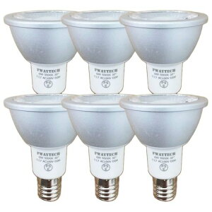 FWAYTECH e17 led ���t�d�� ���� 6W ���p30�x 50W~60W���� LED�_�N�g���[�����C�g ���t�d����� �����Ή� (�����F����(5000K), �{�̋� E17���� ����(6��))