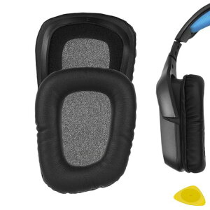 Geekria�C���[�p�b�h�݊����p�b�h���W�N�[��LogitechG930G430G432G332G35F450�w�b�h�z���ɑΉ��C���p�b�h/�C���[�N�b�V����/�C���[�J�b�v(�v���e�C�����U�[/�u���b�N)