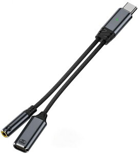 MUXER2in1Type-C�C���z���ϊ��A�_�v�^�A�n�C���]�����Ή��ADAC���ځAPD100W�}���[�d�A���ʒ���/���y/�ʘb�@�\�t��(Type-Cto3.5mm)