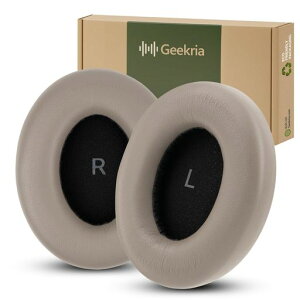 Geekria �C���[�p�b�h �݊��� �p�b�h Sennheiser Momentum 4 Wireless�AHDB 630 Over-Ear �w�b�h�z���ɑΉ� �C���[�N�b�V����/�����p�C���[�p�b�h �C�����i (�D���F)