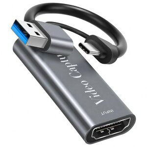 �L���v�`���[�{�[�h USB Type-C/A 2in1 HDMI �r�f�I�L���v�`���[�J�[�h 1080P�^��Ή� �Q�[���L���v�`���[ �v���O&�v���C �h���C�o�[�E�d���s�v OBS/YouTube/Twitch�Ή� Switch/Switch