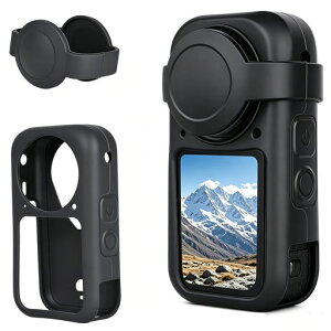 Insta360 X6 �p �ی�P�[�X �V���R���ی�J�o�[+�����Y�L���b�v
