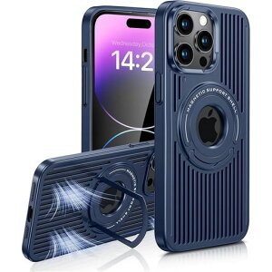 �����ӂ���13 Pro �p �P�[�X ���M �ʋC�� ��p PC ������M ������� MagSafe�Ή� iPhone13 Pro �p �P�[�X �B��X�^���h �ϏՌ� ���^ �J�����ی� �㎿�Ȏ�G�� �w��h�~ �u���[