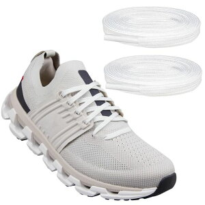 [Endoto] �V���[���[�X for On Cloud�ACloudswift for �I�� �N���E�h�X�E�B�t�g�A7MM �t���b�g �C�R �C�Ђ� �X�j�[�J�[ ���Ђ� Shoe Laces Shoelaces(�F:�z���C�g�A�T�C�Y:119.38CM)