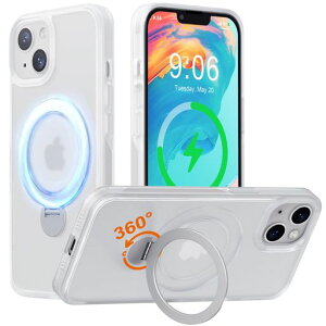 iPhone13/14�p�P�[�X���@�\���!�yMagSafe�Ή��E360°��]�B���X�^���h�z������18N�������͏c�����Ή��p�x�����\�ی^�X�^���h�t��Halbach�}�O�l�b�g����Qi�������C�����X�[�d�ČRMIL�K�i�ϏՌ�