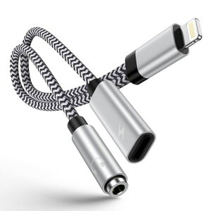 OcbuoLightning-3.5MM�ϊ��A�_�v�^�[2in1���C�g�j���O�C���z���ϊ��}���[�d�������yiPhone�ϊ��A�_�v�^�C���z���W���b�NLightning-3.5mm�C���z���ϊ��P�[�u��MFi�F�؃C���z���E�w�b�h�z���A�_�v�^�[