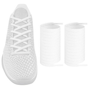 [Endoto]�V���[���[�XforKobe6for�R�[�r�[6�A7MM�t���b�g�����p�X�j�[�J�[�C�R�C�Ђ����Ђ�ShoeLacesShoelaces(�F:�z���C�g�A�T�C�Y:137.2cm)