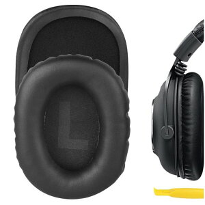 Geekria�C���[�p�b�h�݊����p�b�h���W�N�[��LogitechGPro/GProX/G433/G233/GProX2�w�b�h�z���ɑΉ��C���p�b�h/�C���[�N�b�V����/�C���[�J�b�v(�v���e�C�����U�[/�u���b�N)