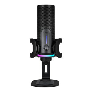 Streamplify �X�g���[���v���t�@�C MIC PRO USB �R���f���T�[�}�C�N �w�����ؑ� 192kHz/24bit �X�g���[�~���O�z�M RGB/LED���C�g �N�C�b�N�~���[�g �w�b�h�z���o�� �X�^���h�t�� USB Type-C to A