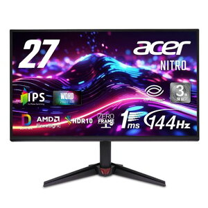 Acer Nitro 27�C���` WQHD IPS ����� 144Hz 1ms(VRB) AMD FreeSync 1677���F DCI-P3 90% HDR10 �u���[���C�g�V�[���h HDMI 2.0 DisplayPort v1.4