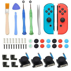 KKLM �W���C�R���C�� Switch/Switch Lite/�L�@el���f���Ή� �C���L�b�g48�_�Z�b�g ���E�R���g���[���p 3D�Z���T�[�A�i���O�W���C�X�e�B�b�N4�� �e�w�L���b�v14�t��