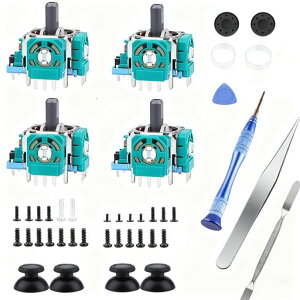 PS5�R���g���[���[�W���C�X�e�B�b�N�����L�b�g4�{�Z�b�g|�z�[������3D�A�i���O�Z���T�[���W���[���T���X�e�B�b�N�L���b�v�t��|DualSense�C���p�[�c�A�i���O�W���C�X�e�B�b�N�O���b�v�C���c