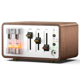 Nobsound T12 フォノ プリアンプ 真空管: MM/MC ヘッドホン 6J5B-Q RCA2 小型 120V レトロ 実木