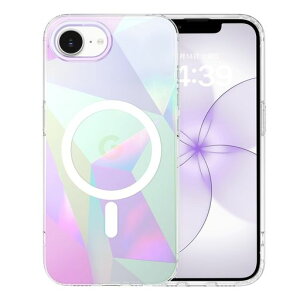 GUAGUA iPhone 16E/17e �P�[�X �L���L�� �� �􉽊w �}�O�l�b�g �H�` ���΂݂Ȃ� MagSafe�Ή� SE iphone 17e�l�C �؍� �ϏՌ� �y�� ���^ ������� �}�z�P�[�X �s�N�Z�� ���C�����X�[�d�Ή� �A�C�t�H��SE4