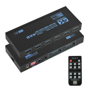 HDMI�}�g���b�N�X4����2�o��HDMI2.0b�AHDCP2.2�AHDR10�A4K@60Hz�AEDID2.2�AUltraHD�A3D�AARCHIFI�Ή�IR�����R���t��