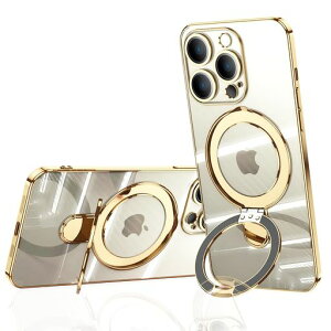JOOBOY iPhone 13 Pro �p �P�[�X MagSafe�Ή� �N���A �����O�t�� �X�^���h�@�\ �ϏՌ� ���C�����X�[�d �X�g���b�v�z�[���t�� �X�}�z�P�[�X �����ӂ��� 13 Pro ���C �J�o�[ (iPhone13 Pro 6.1�h,
