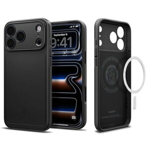 Spigen�y�n��18�N�̋Z�p�́ziPhone17Pro�P�[�XMagSafe�Ή��}�O�l�b�g���ڕČRMIL�K�i�}�b�g���^�V���E�t�B�b�g�E�}�O�t�B�b�g(�u���b�N)ACS09934