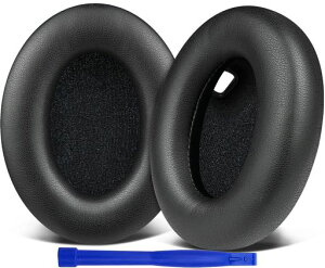 SOULWIT �C���[�p�b�h for Sony WH-1000XM4 �w�b�h�Z�b�g �Ή� �N�b�V���� �݊��� �p�b�h - �u���b�N
