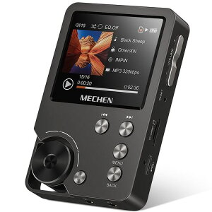 MECHEN HIFI MP3�v���[���[ �n�C���]���y�v���[���[ HiFi ���X���X�I�[�f�B�I�v���[���[ ������ 64GB�}�C�N��SD�J�[�h�t�� 256GB�܂Ŋg���\ ����ȒP �ȃG�l �X�g���b�v���t��