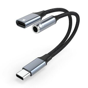 TRkinTypeC�C���z���ϊ��A�_�v�^�[2in1Type-Cto3.5mm(3�ɂ�4�ɂɑΉ�)2�{�̃P�[�u���́Ai-PadPro2021/2020/2018/X2/A2/GalaxyS21/S20/S10note