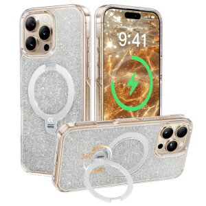 �y�����ʂ�㎿���E��_360°��]�zCASEKOO iPhone 16 Pro Max �p�P�[�X �L���L�� �N���A �ČR�K�i�ی� �t�B�b�g�� MagSafe�Ή� �ő�25W�}���[�d�Ή� ���c���� �p�x���� �������� �ϏՌ� ���ϋv�� ���c
