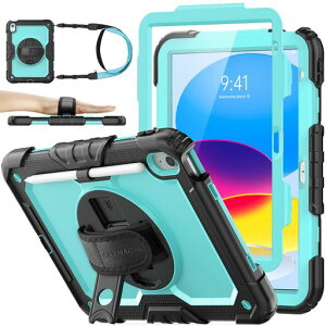 SEYMACstockiPad(A16)��11����/��10�����p�P�[�X�ϏՌ��y���z���_�[�t�B�����t���O�ʃJ�o�[���u���c�u���X�^���h360�x��]�n���h�X�g���b�v�V�����_�[�X�g���b�v�t��(���C�g�u���[)