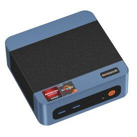 BOSGAME E4 Plus ミニPC、Windows 11 Pro搭載、AMD 5400Uプロセッサ、8GB DDR4メモリ、256GB SSD | 4Kトリプルディスプレイ対応 | USB 3.2 Gen2 | Wi-Fi 5 | デュアル2.5G