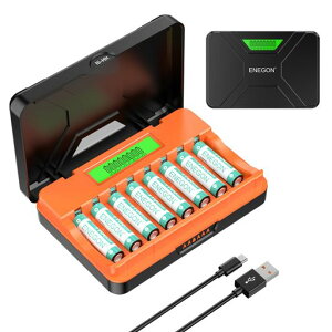 ENEGON8�{�g�P4�`�j�b�P�����f�[�d�r(1100mAh)�t��8�X���b�g�ėp�[�d��(�P3/�P4�Ή�)LCD�\���AType-C�P�[�u���t���}���[�d�A��������A���W�R���J�[�A�d�q�@��p
