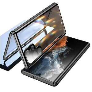 �Z�N�V����Moogukadan ���b�N�t�� Galaxy S25 Ultra �K���X�P�[�X �}�O�l�b�g�� �N���A �����J�o�[ �A���~�o���p�[ 360° �S�ʕی� �����Y�ی�J�o�[,�u���b�N
