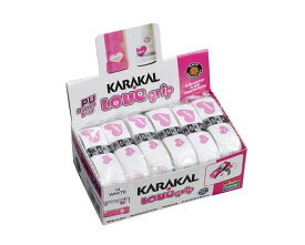 KARAKAL(カラカル) グリップ 全ラケットスポーツ対応 PU SUPER LOVE GRIP BOX 12 白色 12個1セット KJ 681W 白