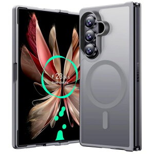 Aunote Galaxyzfold7 �p �P�[�X MagSafe �ɑΉ� �ϏՌ� �����Y�ی� �ϋv�� ���΂݂Ȃ� �w��h�~ ���C�����X�[�d�Ή� Galaxy Z Fold 7 �p �P�[�X �}�O�l�b�g ������ �O���[