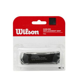 Wilson(�E�C���\��) �e�j�X ���v���[�X�����g�O���b�v SUBLIME GRIP(�T�u���C���O���b�v) 1���� �u���b�N WRZ4202BK �E�B���\��