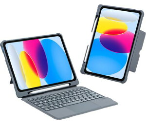 ���C�z�� iPad��10����/iPad (A16) 2025���p�L�[�{�[�h�P�[�X ��̎�&�E���� �^�b�`�p�b�h���� ���F�o�b�N���C�g�t�� ��/�c�u�� �y���V�����[ ��������p�x �S�ʕی� ��