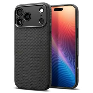 Spigen�y�n��18�N�̋Z�p�́ziPhone17Pro�P�[�X�ČRMIL�K�i�X�g���b�v�z�[���}�b�gTPU�ϏՌ����L�b�h�E�G�A(�}�b�g�E�u���b�N)ACS09942