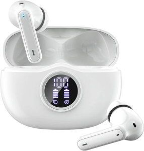 FhumshW70Pro���C�����X�C���z��Bluetooth5.3�n�C�t�@�C�X�e���I�A50���ԍĐ�LED�f�W�^���f�B�X�v���C���ځAENC�m�C�Y�L�����Z�����O�}�C�N�A�X�|�[�c�w�b�h�z���w�b�h�Z�b�g-�z���C�g