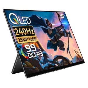 EHOMEWEI���o�C�����j�^�[18�C���`2.5KWQXGA2560x1600���^6mm���t���b�V�����[�g240Hz�Q�[�~���O���j�^�[�P�[�u����{�Ńf�o�C�X�Ɛڑ��\�X�s�[�J�[�����u���[���C�g�J�b�g�P�[�X�t���[�J�[3�c