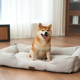 EMME 一体型犬用ベッド ペットベッド 掃除やすい 洗える ペットソファー 丈夫 耐久性 オックスフォード生地 通気 蒸れにくい 犬猫用 あごのせ オールシーズン タオルベッド ペットクッシ…