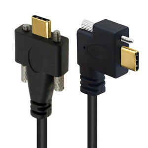 chenyang 3.28�t�B�[�g USB C - C�P�[�u���AUSB C 90�x���p�����P�[�u�� 4K@60Hz 10Gbps�f�[�^�`����PD65W�����[�d�ɑΉ� �l�W�Ԋu7.5/15.0mm