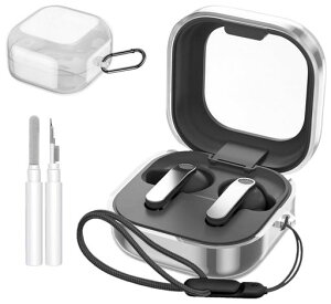 �P�[�XForGalaxyBuds4Pro/4�pTPU�f�ސ��N���[�j���O�y���t�����[�P�[�X�֗����s�y�ʃL�Y�h�~�h�o�h�k�y�ʏ��^�ی�P�[�X�����h�~GalaxyBuds4Pro/4�p�S�ʕی�J�o�[(�N���A)