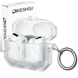 DIKESHGUForAirPodsPro3�P�[�X(2025)�N���A�G�A�|�b�c�v��3�J�o�[���C���b�N�݌v����4.5mm�������S�ʕی엎���h�~�ϏՌ��h�o�����[�d�\�h���J���r�i�t��airpodspro3case