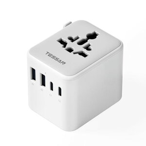 �ϊ��v���O�S���E�Ή��C�O�R���Z���gTESSAN���s�p�ϊ���2��USB-C��2��USB-A�|�[�g�t��C/O/BF/A�^�C�v�t���C�O�d���ϊ���}���`�ϊ��v���O�d���ϊ��A�_�v�^�[