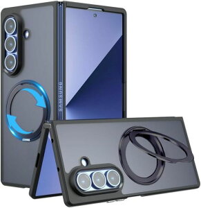 FOR Galaxy Z Fold7/Z Fold8 Ultra �p �P�[�X �y�u���P�b�g�M�A�̉�]�z�yMagsafe�����O�E�X�^���h��́z360°��]�X�^���h �}�O�l�b�g���� �c�����Ή� �p�x������ �X�g���X��a�炰�� �����O �M�����c