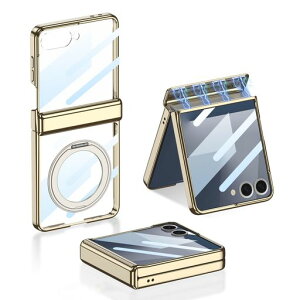 Galaxy Z Flip7 �p �P�[�X 360°��] �����O�t�� Magsafe ���C�����X�[�d �}�O�l�b�g �Ή� �M�����N�V�[z�t���b�v7 �X�}�z�P�[�X �N���A �q���W�ی� VIGEXON zFlip 7 �P�[�X�J�o�[ �X�g���b�v�z�[�� ����