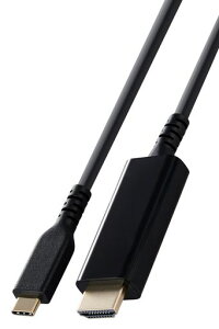 �G���R��usbc�ϊ��P�[�u��2mType-CtoHDMI4K(3840x2160px)/60Hz���ϋv�}���`�f�B�X�v���C�~���[�����O�yiPhoneMacBookiPadAndroid���ɑΉ��z�u���b�N