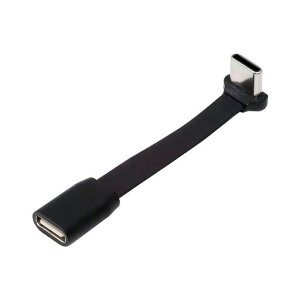 chenyang 2.6�C���` USB C �V���[�g�t���b�g�P�[�u���AUSB 2.0 Type C �I�X-���X 90�x�p�x PD 65W �����[�d�f�[�^�����P�[�u�� 66mm