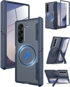 Miimall�Ή�GalaxyZFold7�P�[�XMagSafe�Ή��t�B��������̉��X�u���P�b�g�������}�b�g�q���W�ی�J���������Y�ی�ϏՌ��C�菝�h�~Z�t�H�[���h75G�J�o�[ZFold7�ی�P�[�X(�u���[)