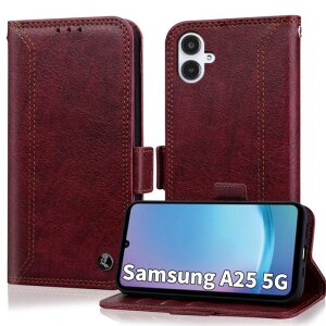 Yuotky for Samsung Galaxy A25 5G �P�[�X �蒠�^ ���� �M�����N�V�[A25 �P�[�X ���z�^ SC-53F/SCG33 �J�o�[ ����PU���U�[ GalaxyA25 5g�X�}�z�P�[�X �}�O�l�b�g �J�[�h���[ �X�^���h�@�\