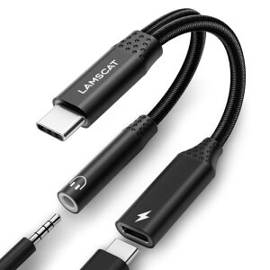 LAMSCAT2in1�^�C�vC�C���z���ϊ��A�_�v�^PD60W�}���[�d����Type-C�C���z���W���b�N��҃C���z���P�[�u���[�d���Ȃ���ʘb���ʒ��߃|�[�^�u��foriPadproGooglePixelXperia